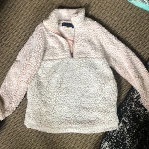 Fluffy quarter zip